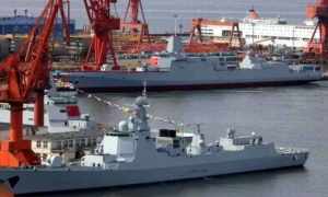中国海军 中国海军五年下水130万吨军舰 一年一个法海军