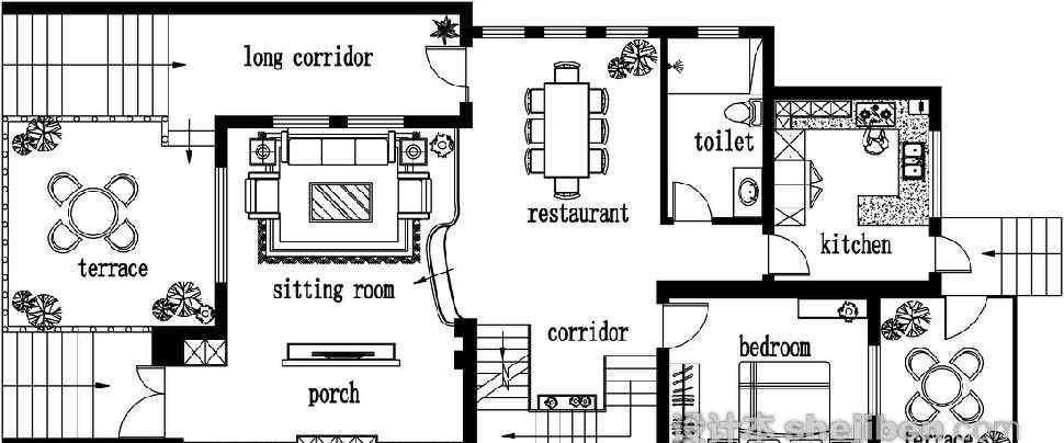 联排别墅户型图 分析联排别墅户型图中庭户型的优势