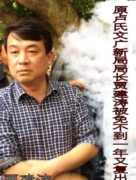 贾建涛 质疑被免一年原卢氏县文广局长（贾建涛）复出