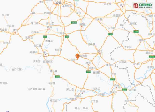 四川自贡地震最新消息 四川自贡市荣县发生3.2级地震
