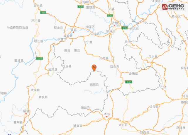 昭通地震 云南昭通市威信县发生3.8级地震