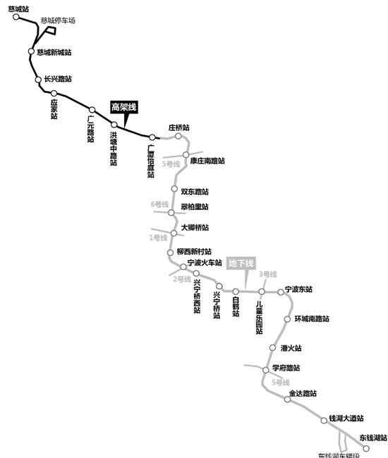 宁波轨道交通4号线 宁波轨道交通4号线规划选址公示 全程设站25个